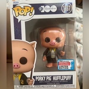 Porky Pig Hufflepuff Funk Pop Limited Edition